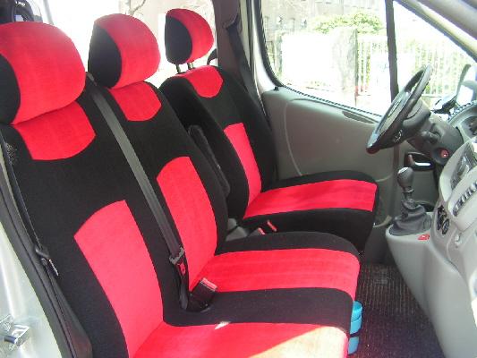 Asser Uitstekend duim Autostoelhoezen Renault Trafic - Sportiv rood 3 - Top-Seat International