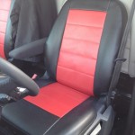 Ford Transit Custom - skai rood + zwart